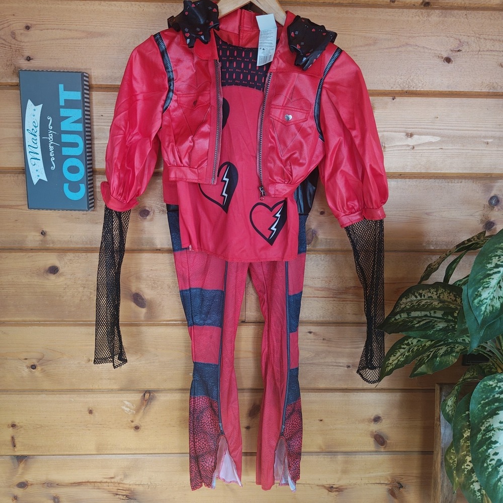 Red Deluxe Costume, Official Disney Descendants The Rise of Red‎ Large 10-12 - Picture 6 of 7
